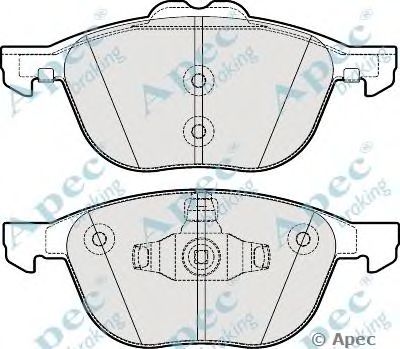 APEC BRAKING pad1988 -  Комплект тормозных колодок, дисковый тормоз